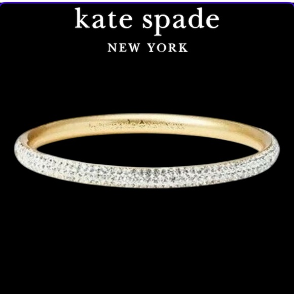 NWT Kate Spade ♠️ New York Razzle Dazzle Gold Bangle Bracelet. One Size. - Picture 1 of 12